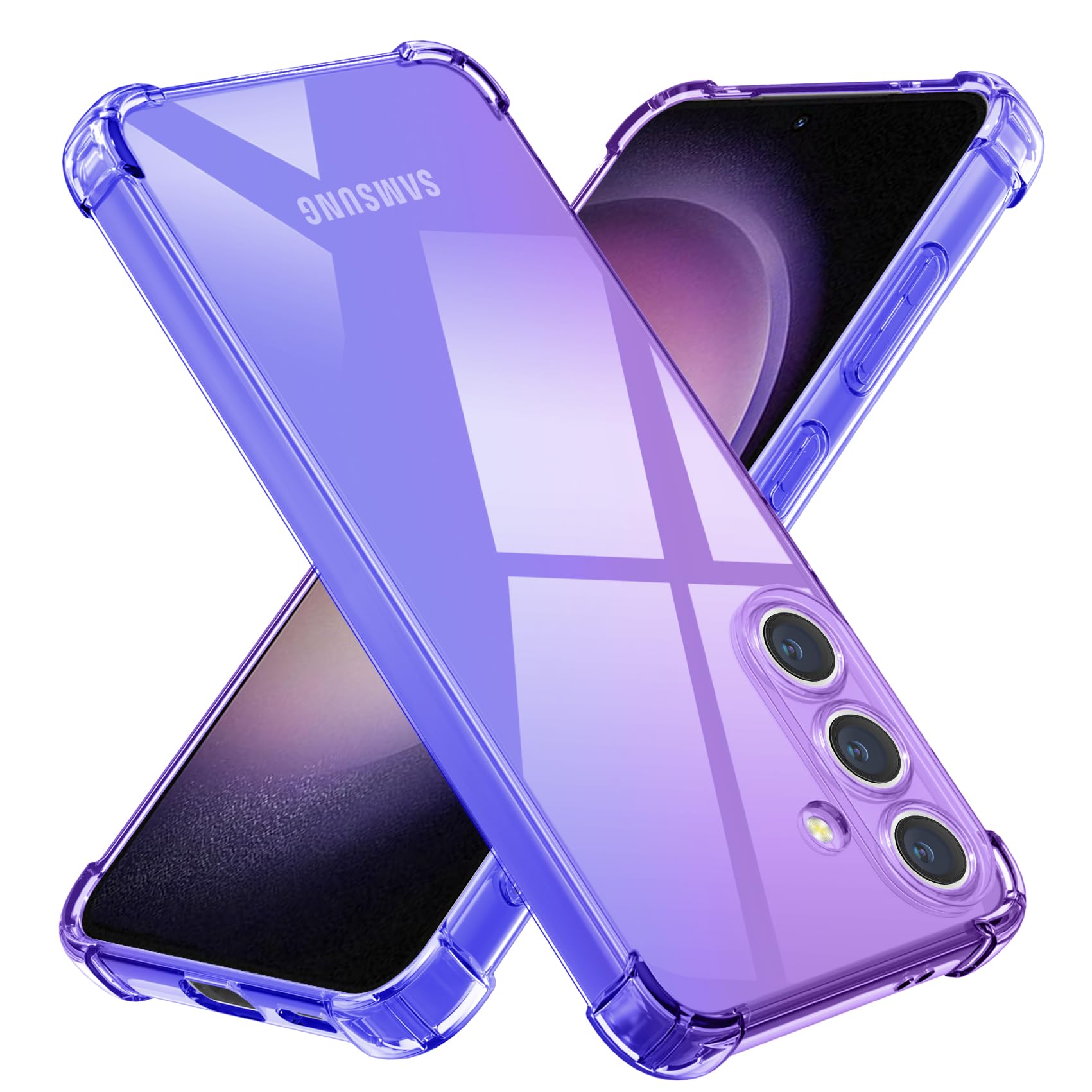 Amazon.co.jp: Galaxy S25 用ケース シリコン クリア グラデーション